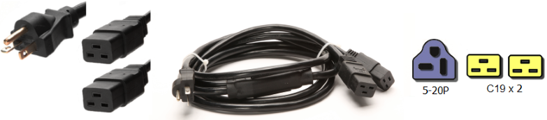 5-20p to c19 splitter cords