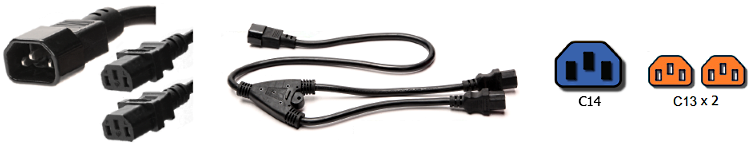 c14 to c13 splitter cords