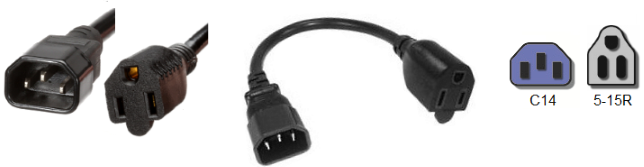 c14 to 5-15r power cables