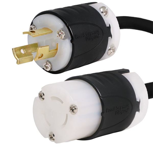 L6-15P to L6-15R Power Cord 75 Ft. 15 Amp 250V