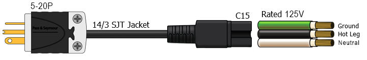 5-20 to c15 power cable