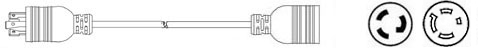 L6-30 to L14-20 power cable