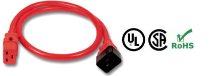 Red Auto-lock c20 to c19 power cable