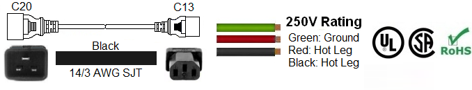c14 to c13 power cable
