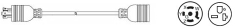 L21-20 to 6-20 power cable