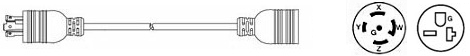 L21-30 to 6-20 power cable