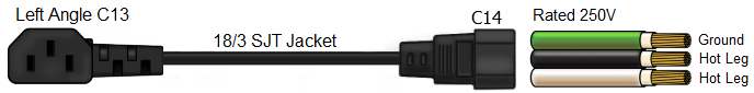 left angle c13 to c14