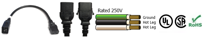 P-lock c20 to c19 power cable